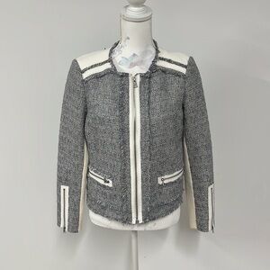 NWOT Rebecca Taylor Knit Moto Jacket